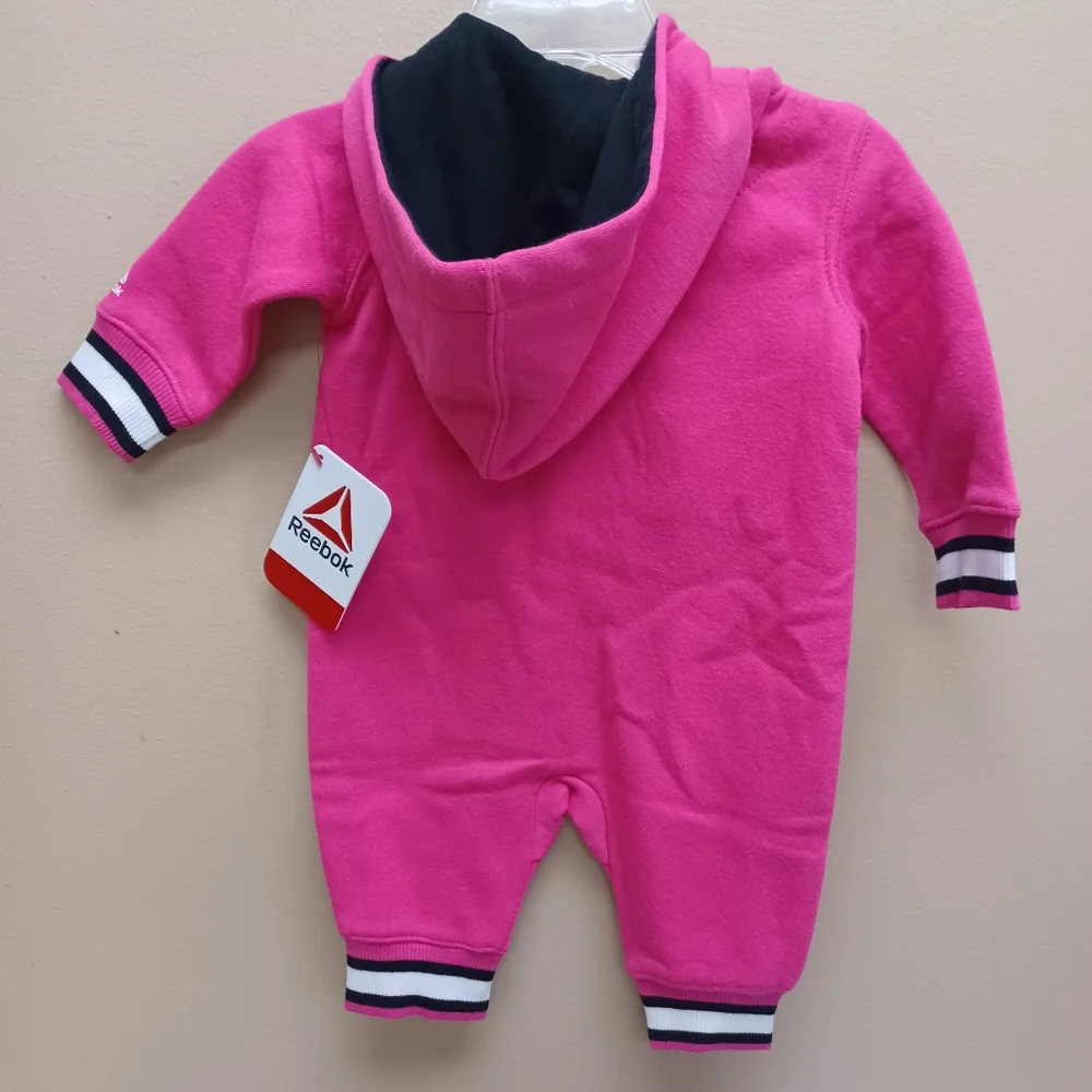 New REEBOK one piece zip hoodie - newborn